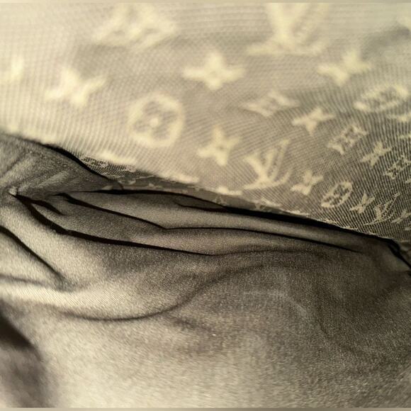 LOUIS VUITTON Khaki Mini Lin Monogram Brown Calfskin Leather Vintage Louise Bag - Picture 10 of 16